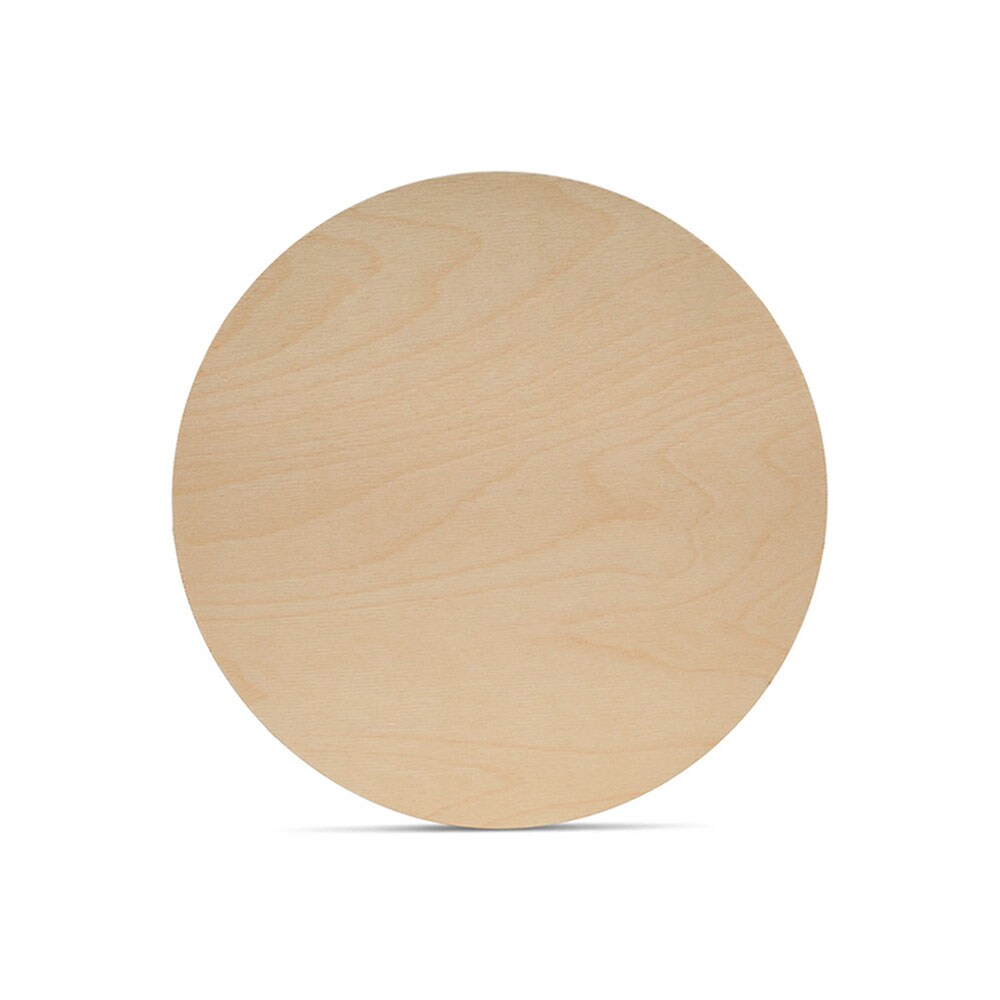 Wood Circle Discs 5 inch, 4 Thicknesses, Unfinished Birch Rounds | Woodpeckers