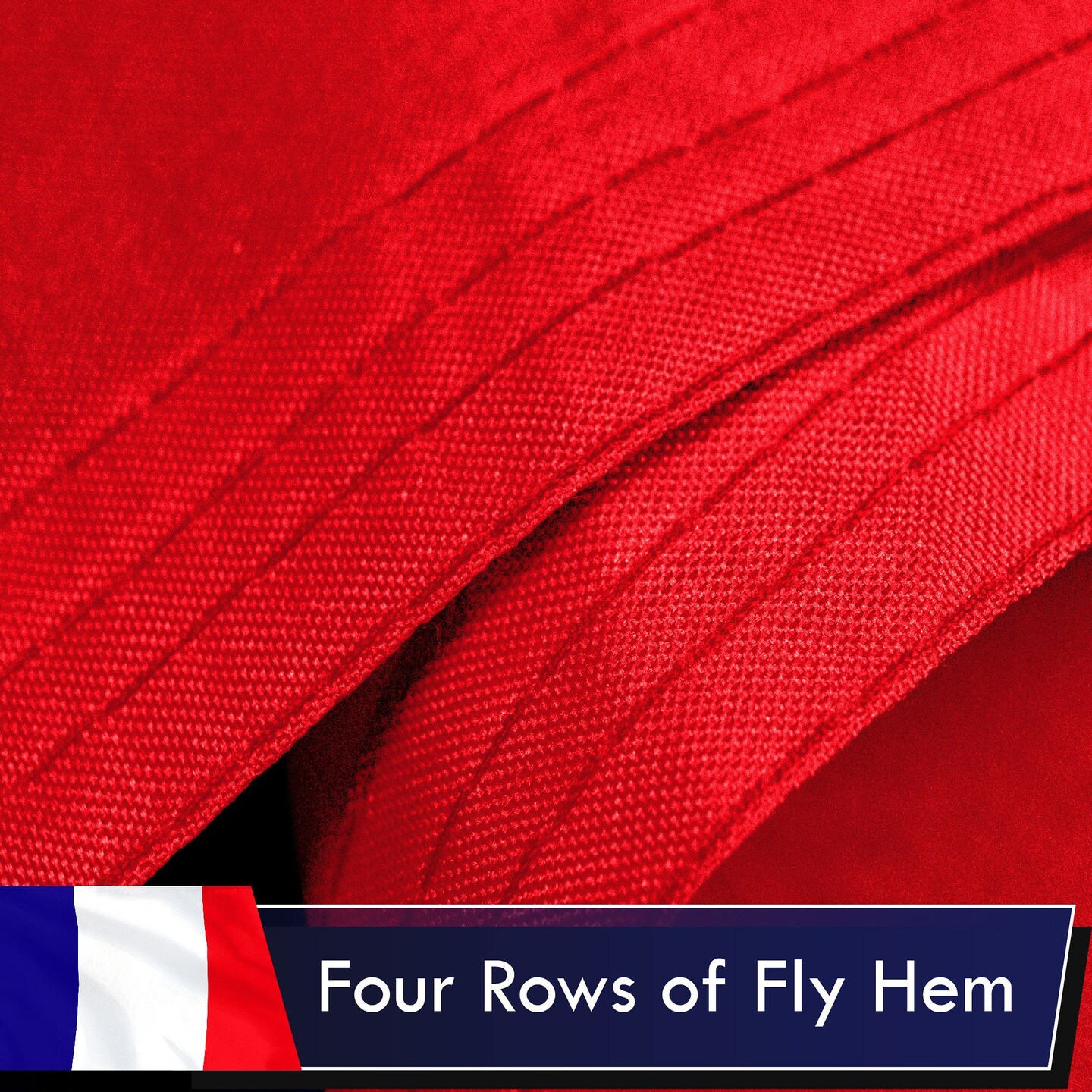 France (French) Flag 75D Printed Polyester 3x5 Ft