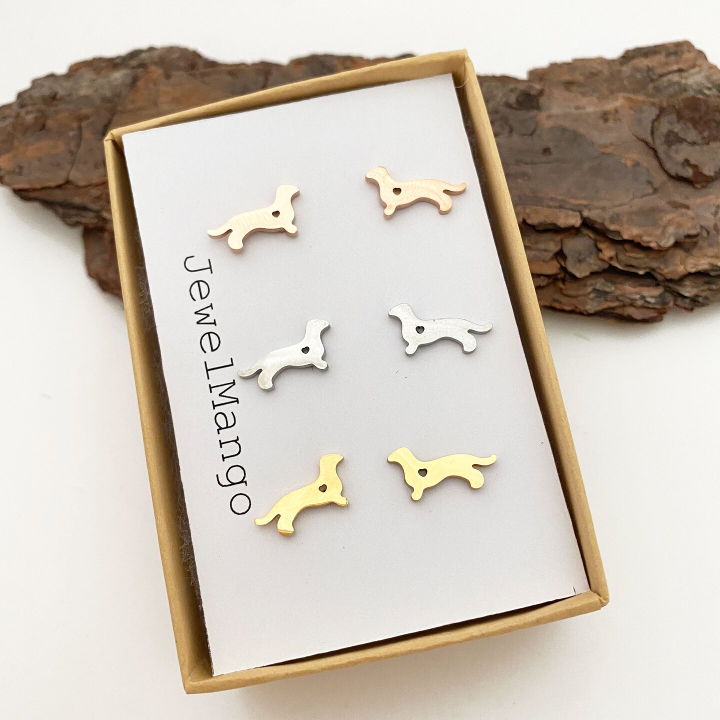 Dachsund dog outlet earrings 1 pr