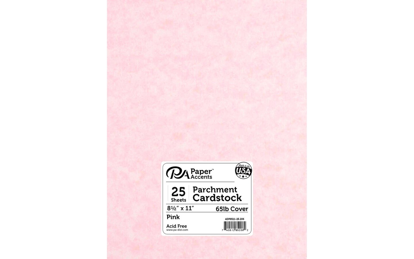 PA Paper Accents Parchment Cardstock 8.5 x 11 Pink, 65lb colored  cardstock paper for card making, scrapbooking, printing, quilling and  crafts, 25