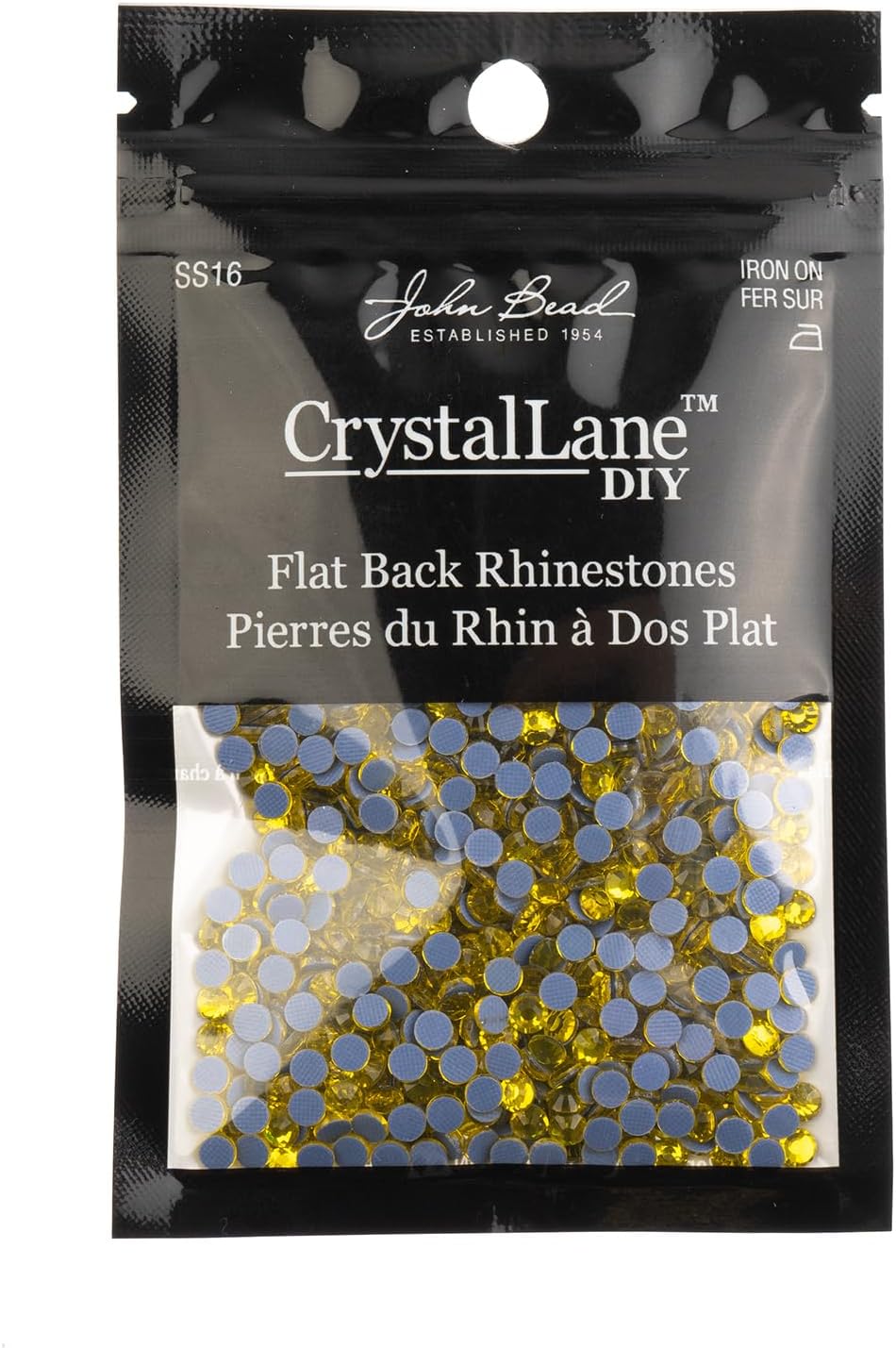 Crystal Lane DIY SS16 (4mm) Hot-fix Glass Flat Backs Rhinestones, 1440pcs