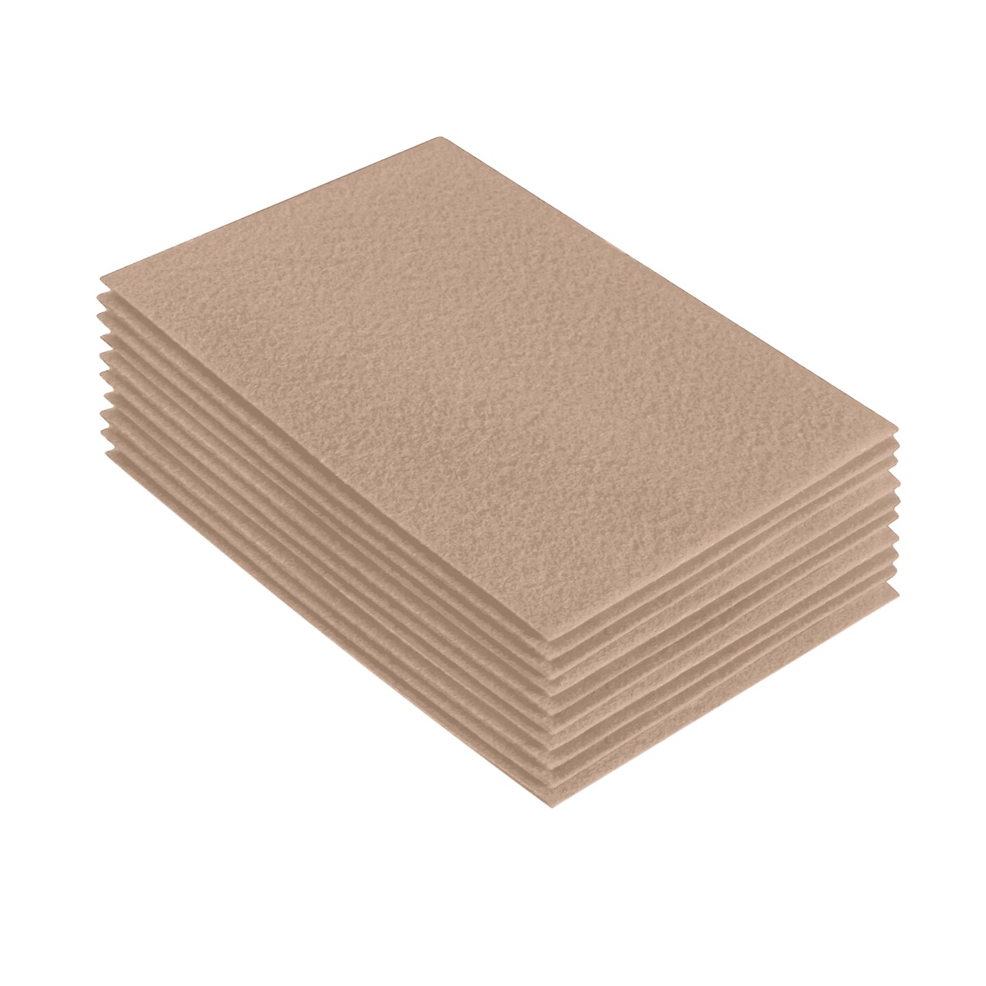 FabricLA Acrylic Felt Sheets for Crafts - Precut 9&#x22; X 12&#x22; Inches (20 cm X 30 cm) Felt Squares - Use Felt Fabric Craft Sheets for DIY, Costume, and Decoration | Sandy - 10 Pieces