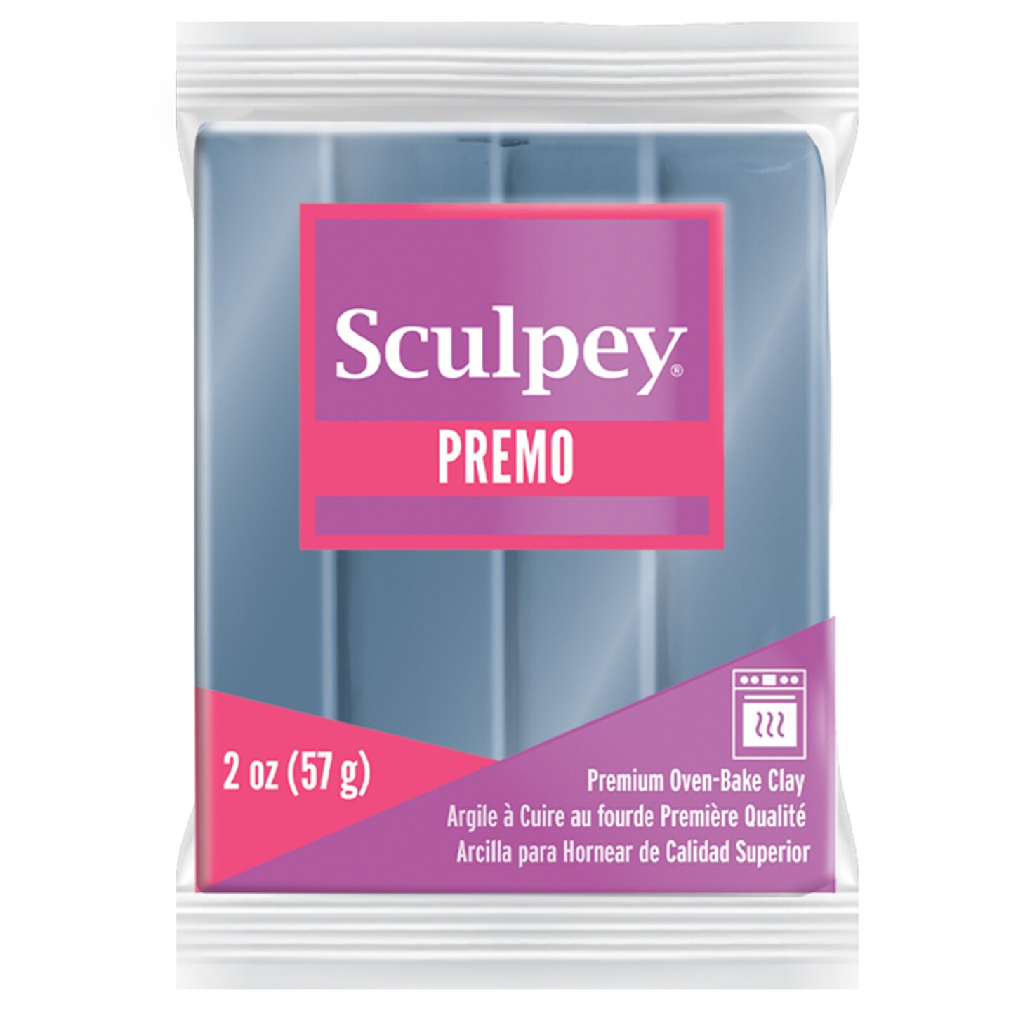 Sculpey Premo Polymer Clay 2oz-Ice Blue Pearl