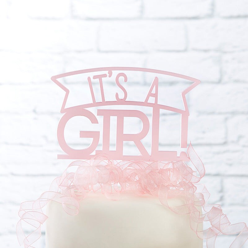 It's a Girl Acrylic Cake Topper Michaels