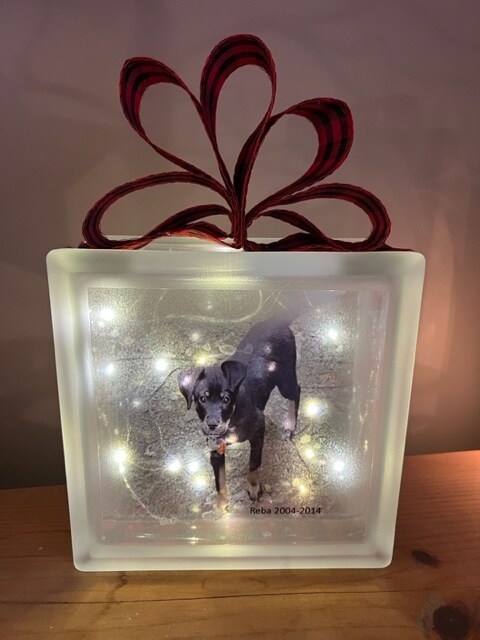 Custom Photograph Lighted Glass Block - Personalization, Custom