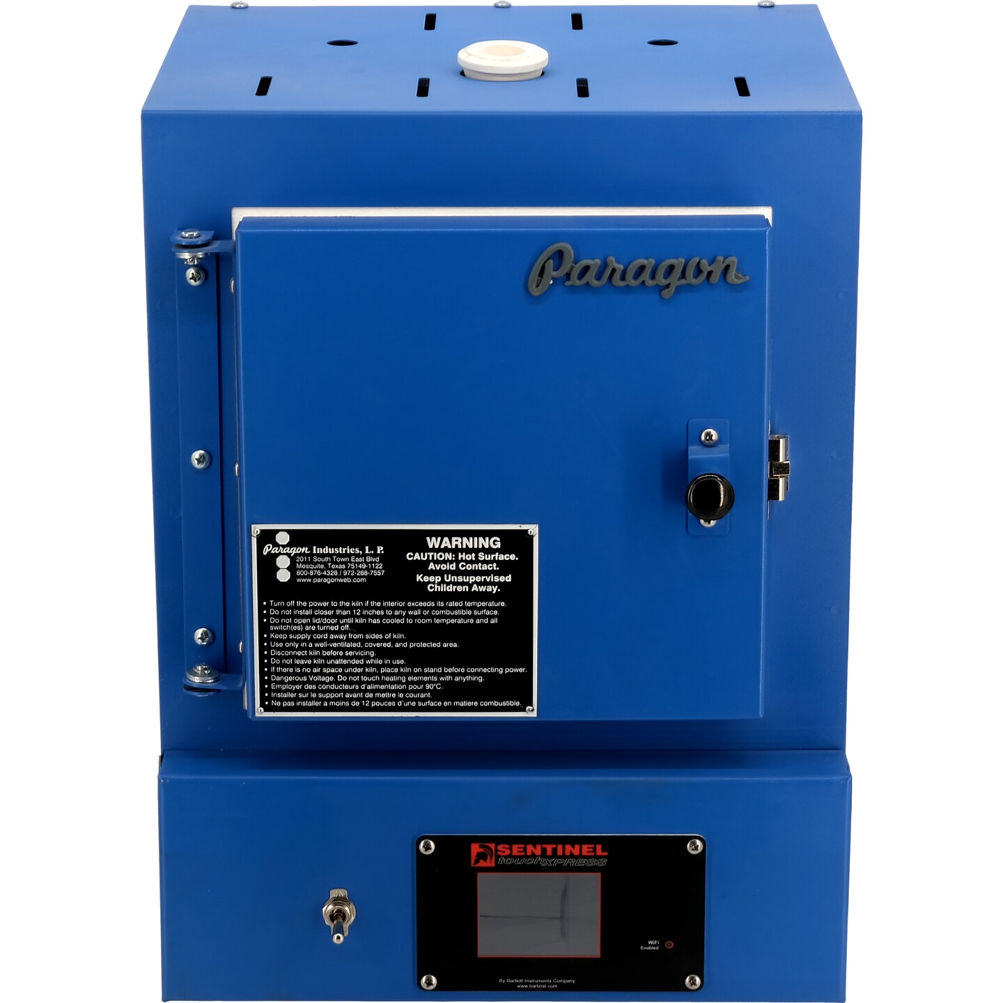 Paragon SC3 Programmable Digital Kiln 1800W 120V 15A with Sentinel Touch Xpress