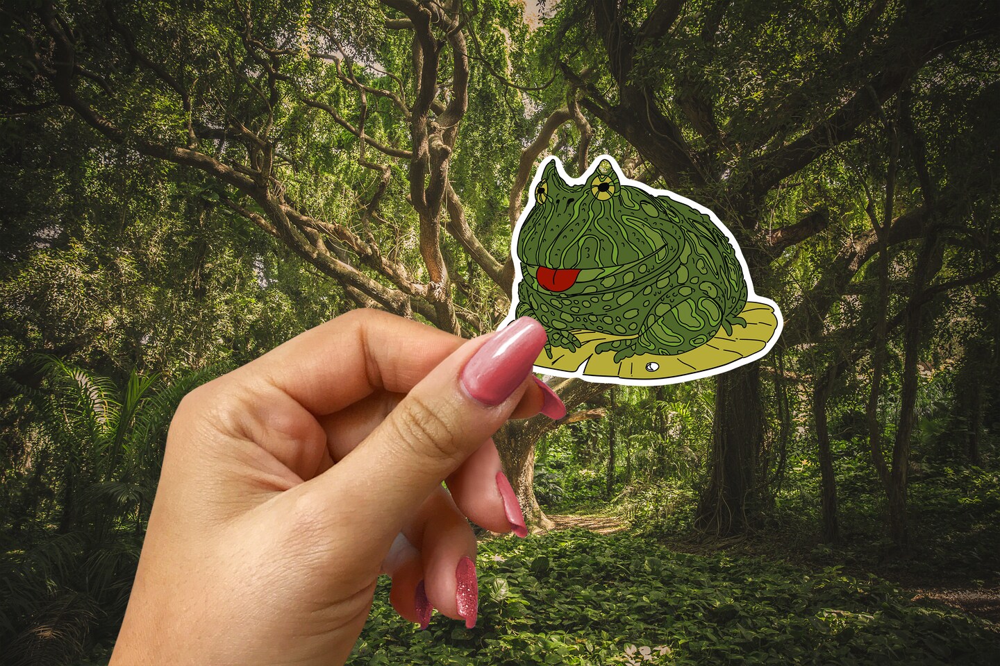 Cute Frog Toad Sticker