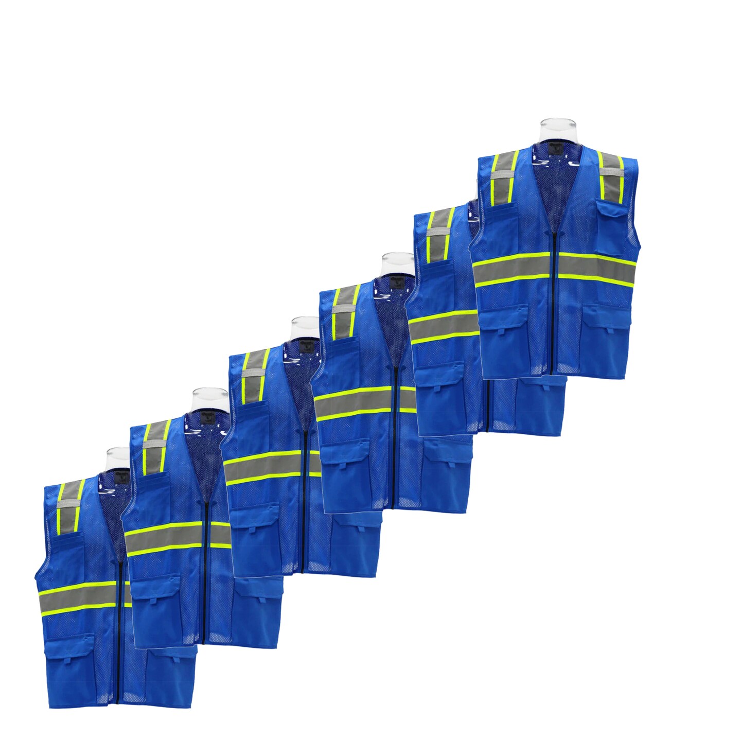 Multi Colors and Pocket Safety Vest Utility Work and High Visibility Vest Reflective and Construction Safety Vest Maximize Efficiency with Multi Pocket Safety Vests RADYAN Michaels