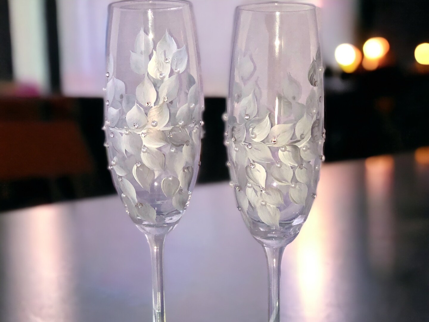 NEW SWAROVSKI Crystalline Toasting Flutes Wedding Champagne