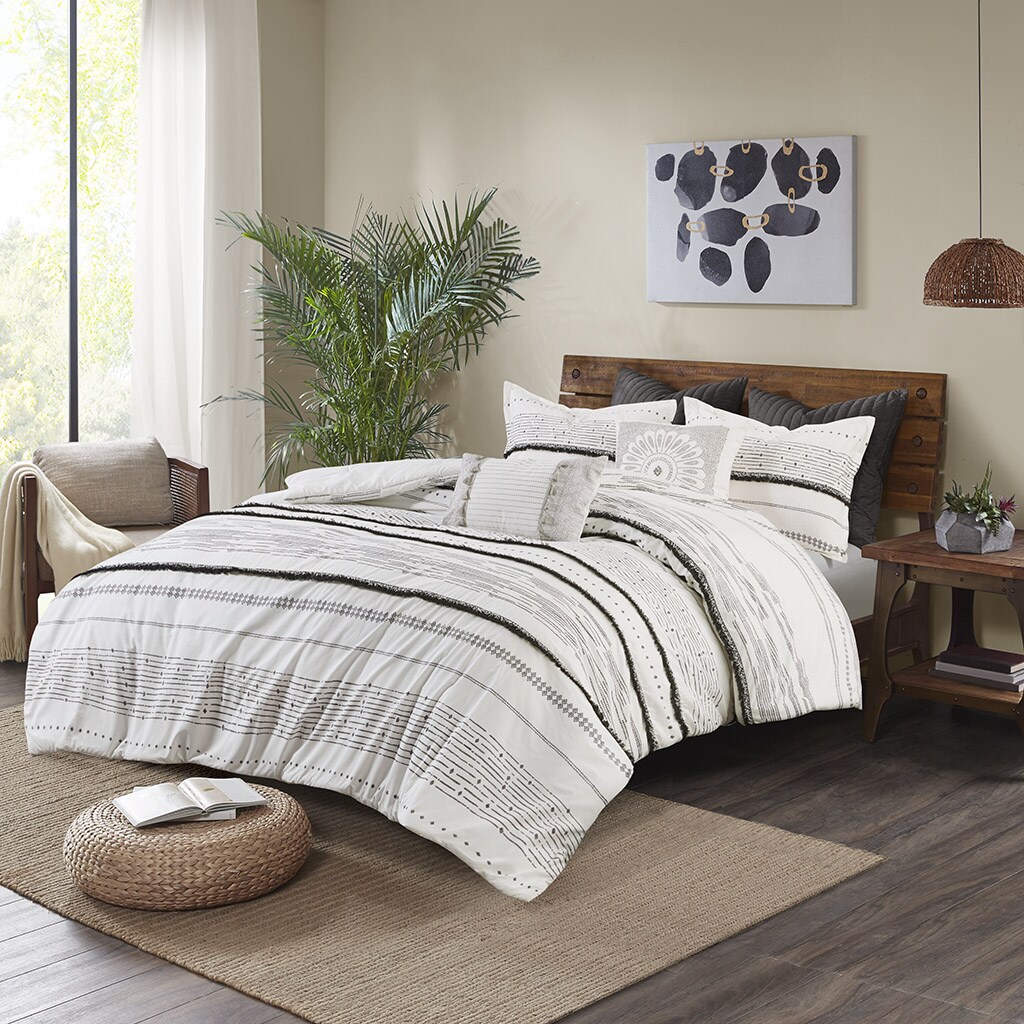 Gracie Mills   Cotton Printed Comforter Set with Trims