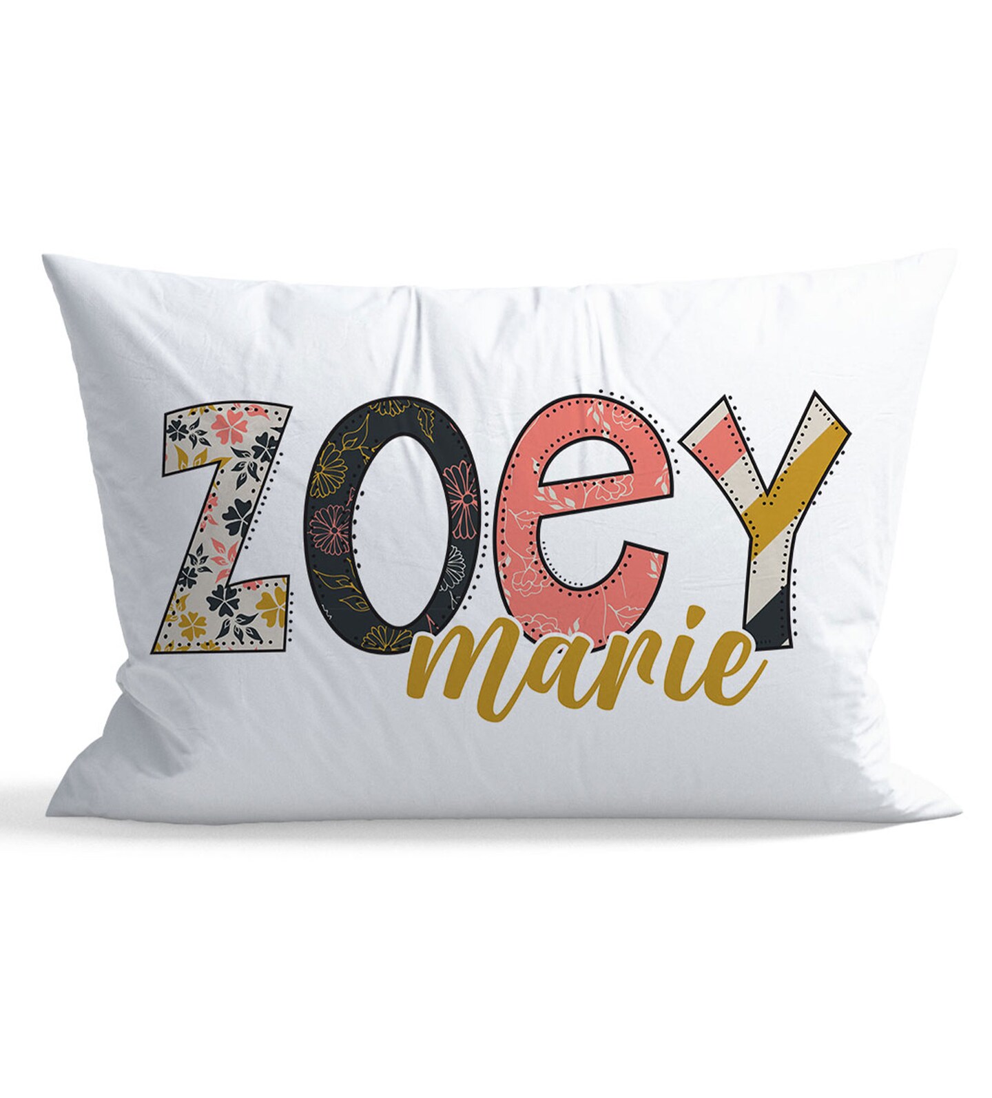 Personalized name pillow cases best sale