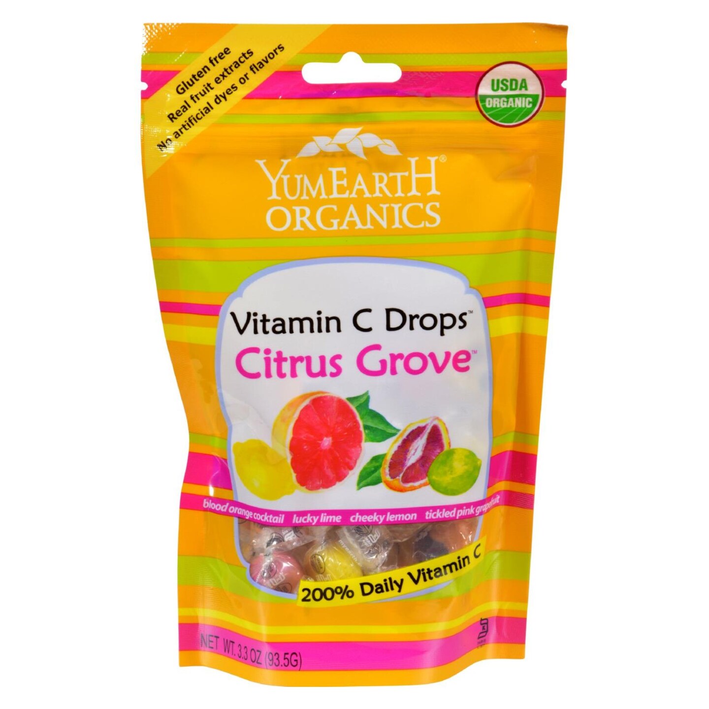 Yummy Earth Organic Vitamin C Drops - Case of 6 - 3.3 oz