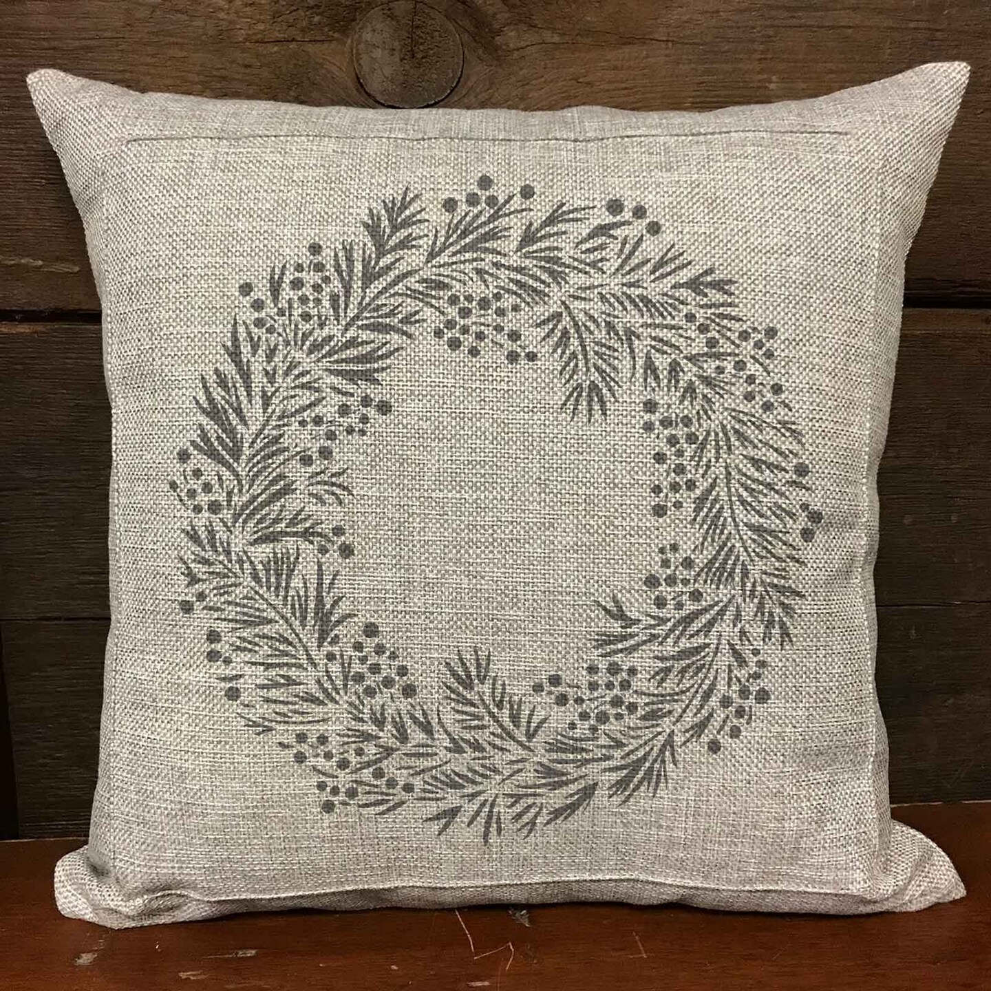 Holiday Wreath Embossing 12 x 12 Stencil | FS122 by Designer Stencils | Floral Stencils | Reusable Stencils for Painting on Wood, Wall, Tile, Canvas, Paper, Fabric, Furniture, Floor | Stencil for Home Makeover