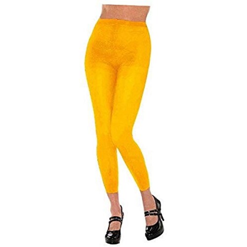 Yellow Footless Tights - Adult (Pack of 1) - Soft, Stretchable, Stylish and  Comfortable Perfect for Dance, Yoga, and Everyday Wear