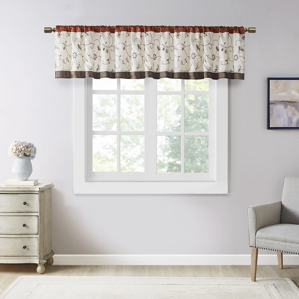 Gracie Mills   Embroidered Window Valance