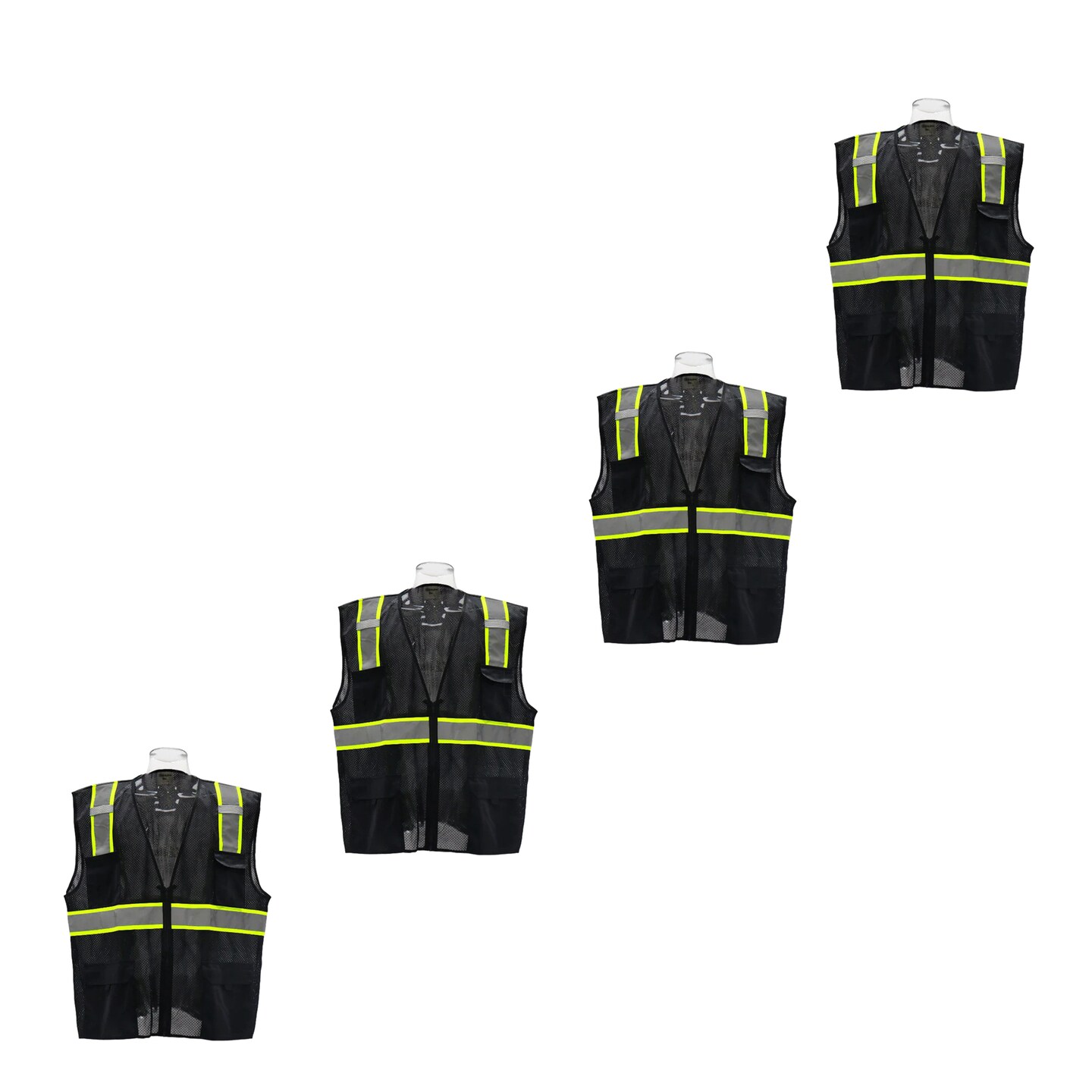 Multi Colors and Pocket Safety Vest Utility, Work, and High