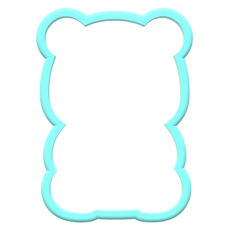 Teddy Bear Cookie Cutter – 3D Cookie Cutter Shop