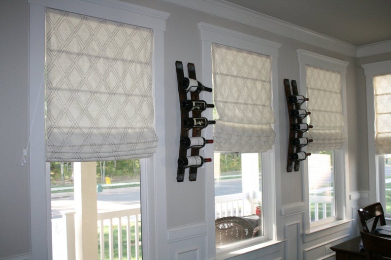 product name is Custom Roman Shade With Customer Fabric