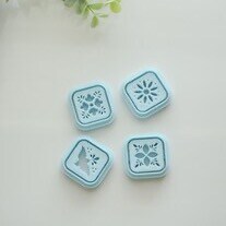 4 pcs Talavera Polymer Clay Cutter Set by Hello Cutters