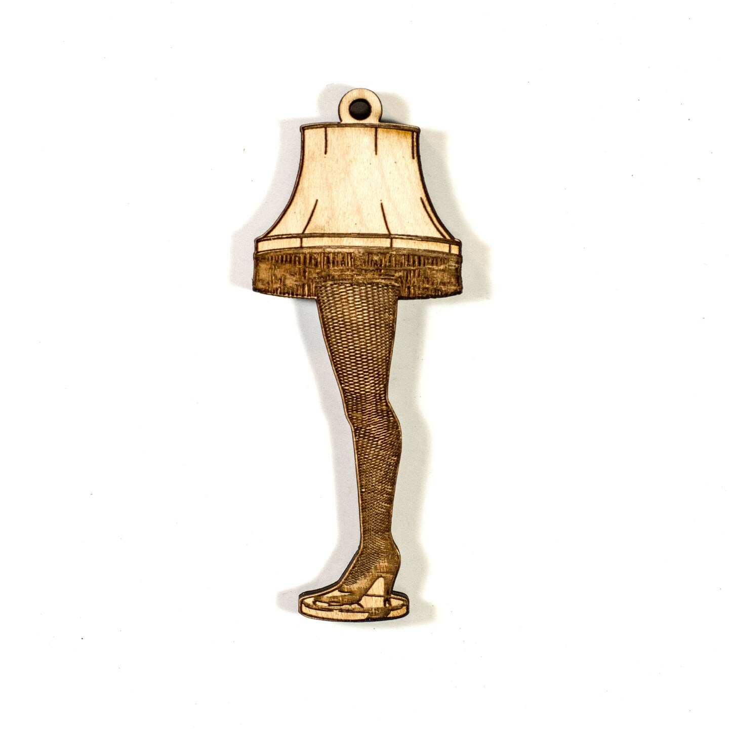 Ornament - Leg Lamp - Raw Wood 4x2in Ornament - Leg Lamp - Raw Wood 4x2in