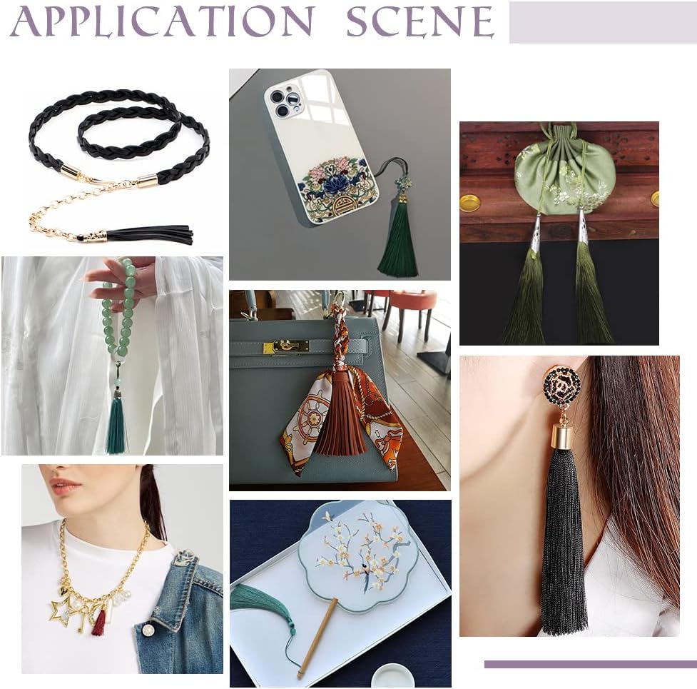 3.3&#x22;~3.5&#x22; Long Faux Leather Tassel, 30pcs Keychain Tassels 30 Colors Faux Suede Tassel Pendants Keychain Tassels with Loop for Keychain Cellphone Straps DIY Earring Jewelry Making