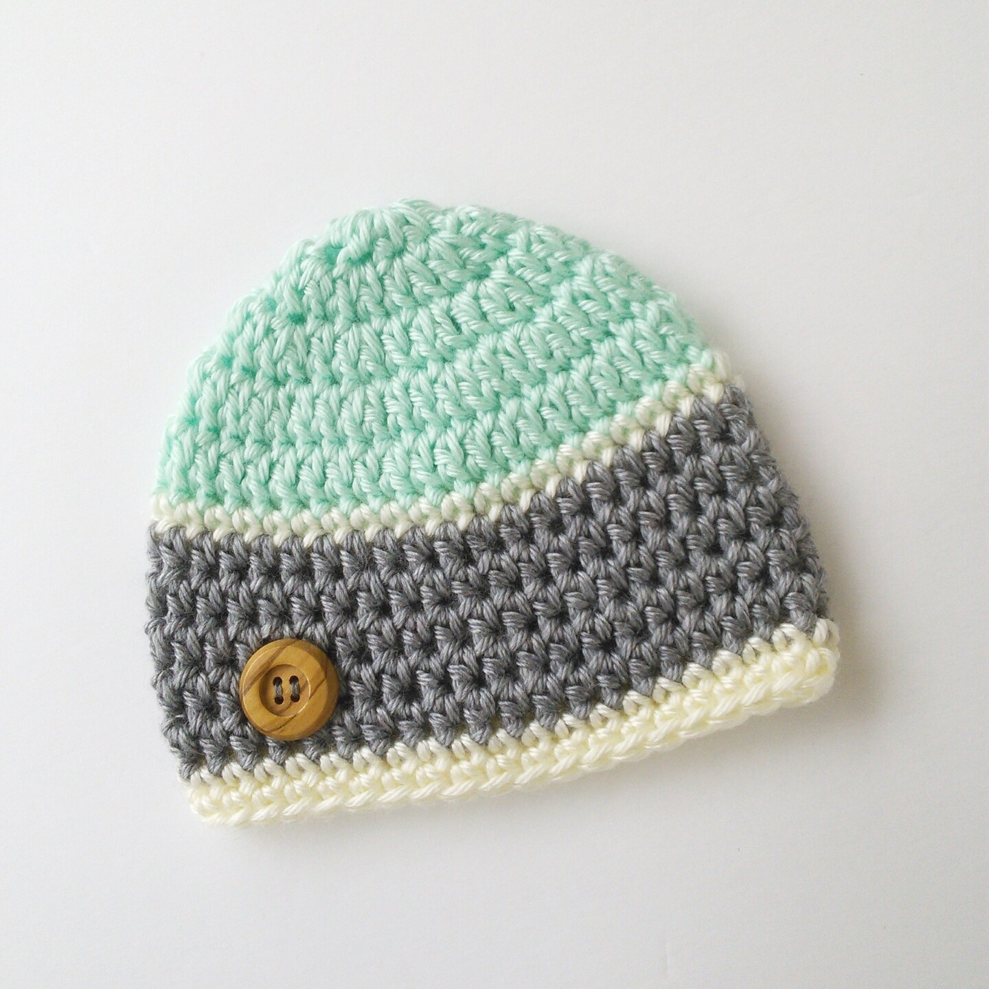 Baby Boy Gift, Crochet Newborn Hat, Newborn to 1T-2T Size, Baby