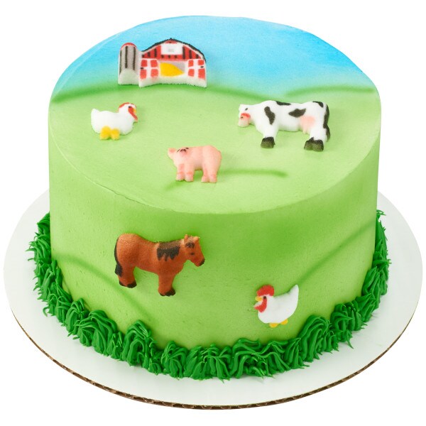 Farm Animals Assortment Dec-Ons&#xAE; Decorations 12ct