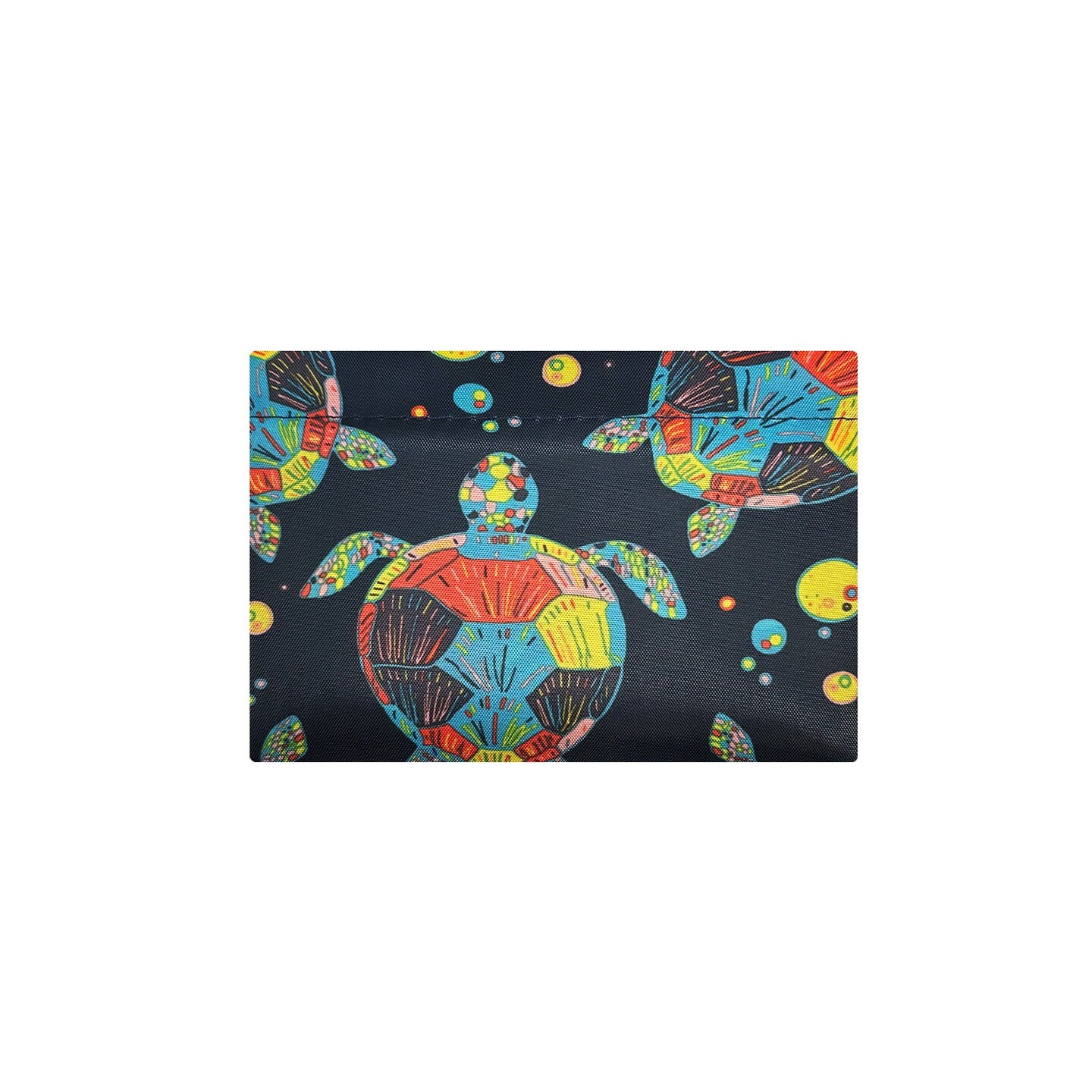 Wrapables Large Foldable Tote Nylon Reusable Grocery Bags, Sea Turtles