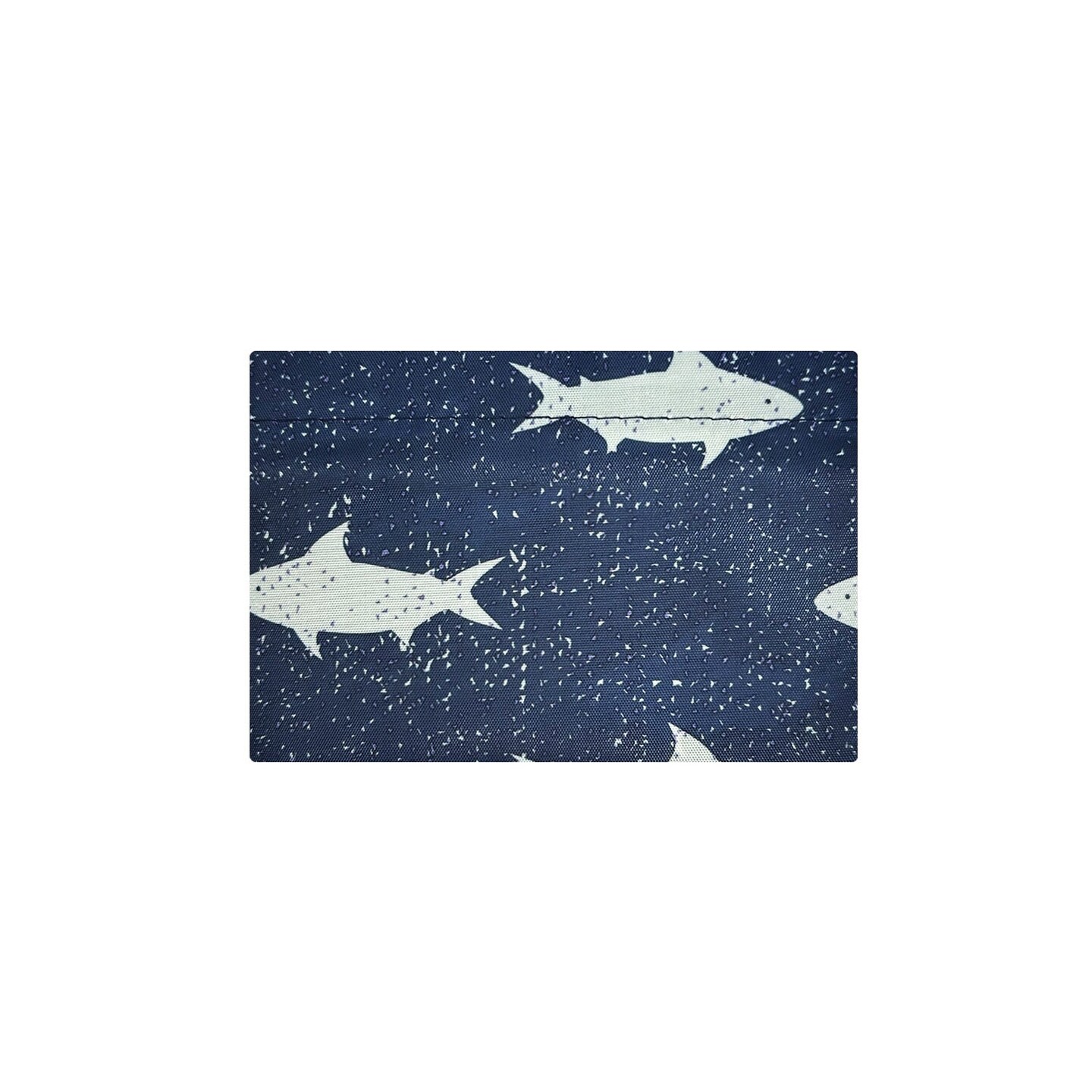 Wrapables Large Foldable Tote Nylon Reusable Grocery Bags, Ocean Fish