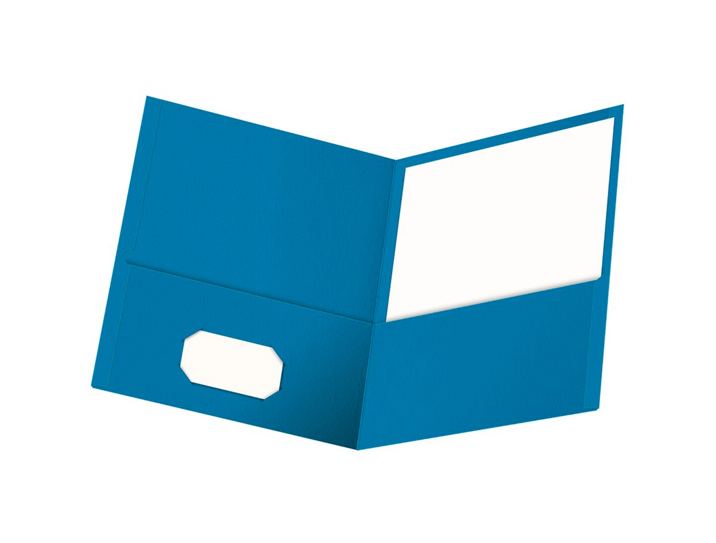 Oxford 2-Pocket Folder, 100 Sheet Capacity, Light Blue, Pack of 25
