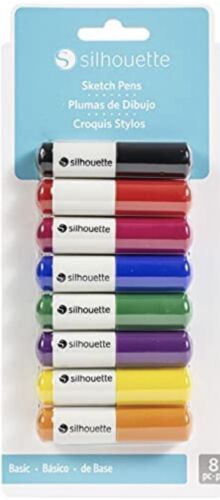Silhouette Sketch Pens 8 Pack Basic Colors SILH-PEN-START-3T-B