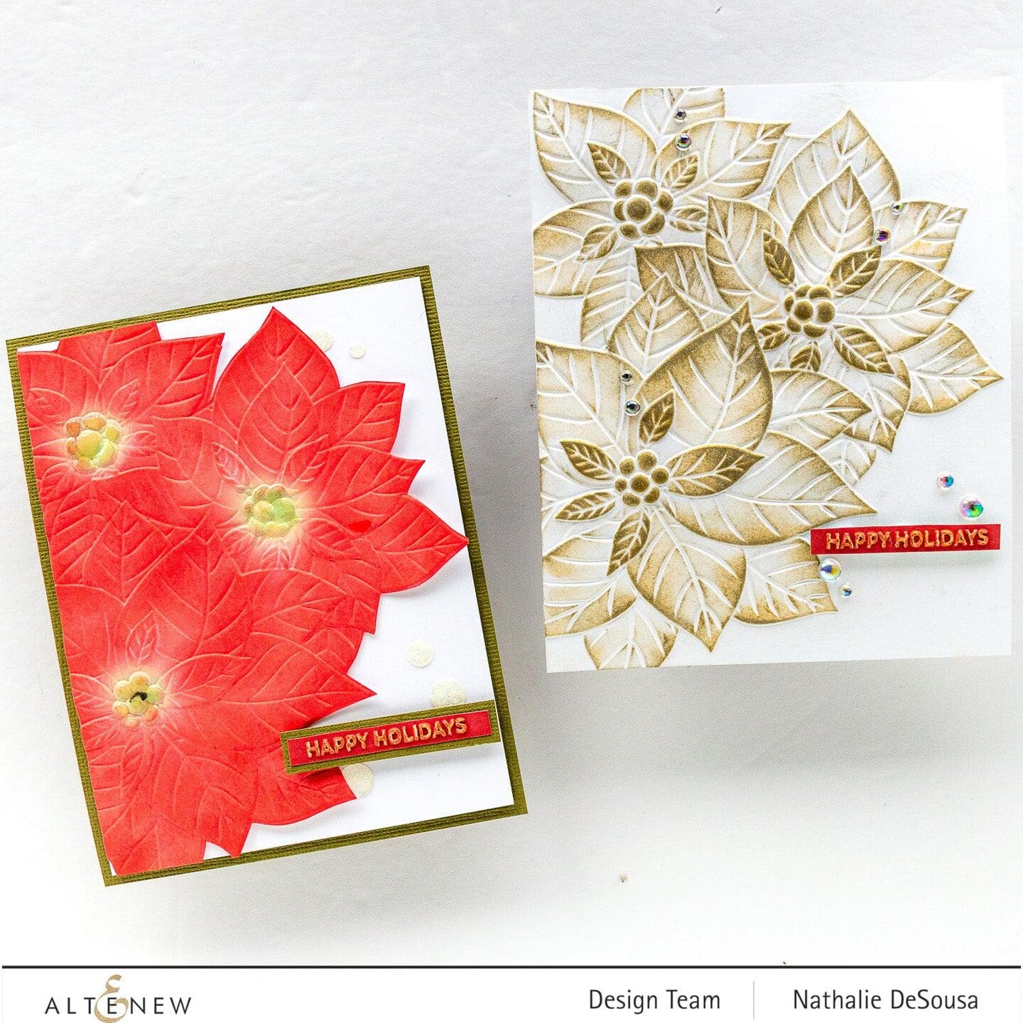 Poinsettia Cluster 3D Embossing Folder