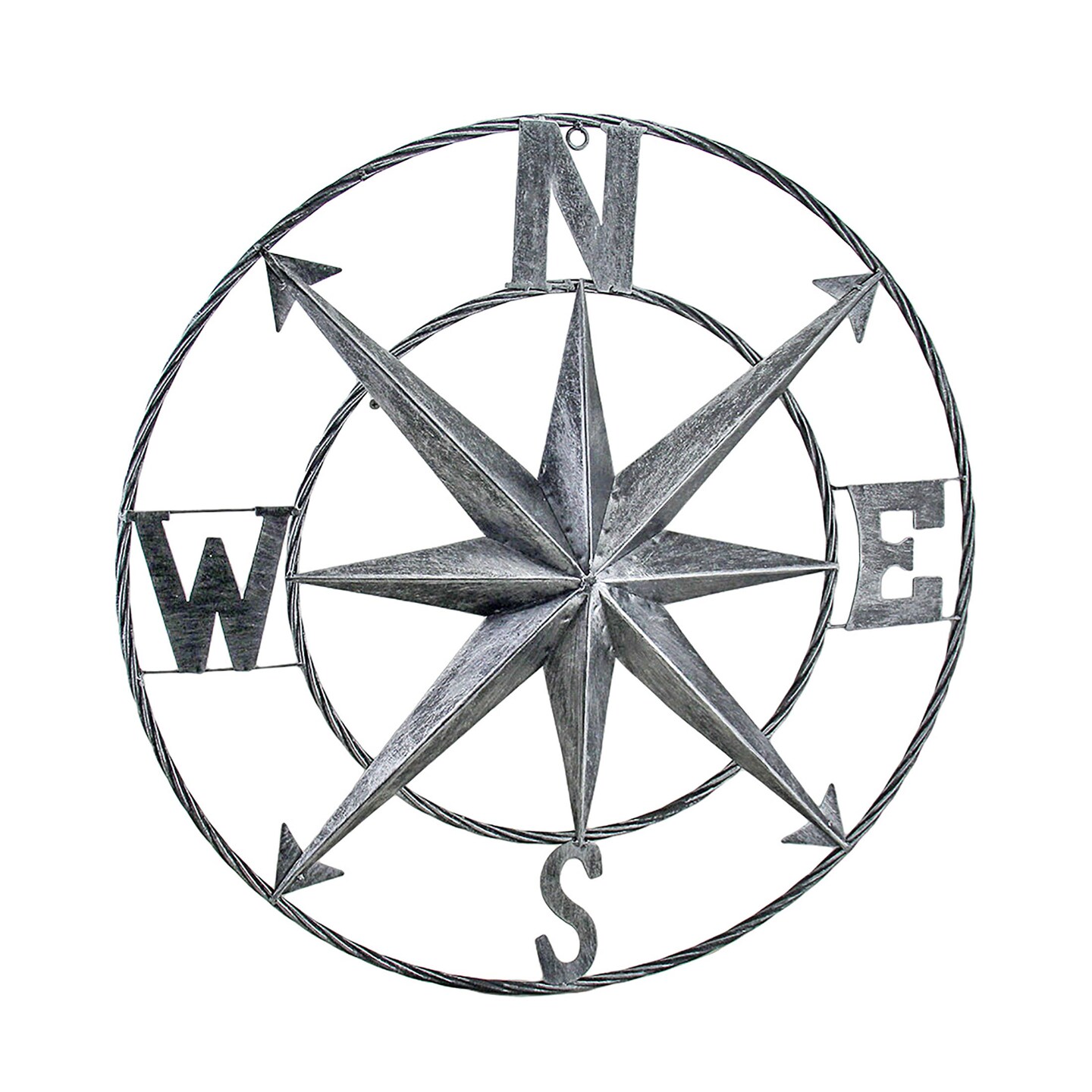 Decorative Compass Rose Metal Wall Hanging