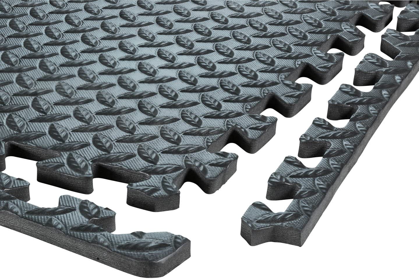 Sorbus Interlocking Foam Gym Floor Tiles -Great Exercise Mat Tiles for Workout, Yoga, Heavy Exercise Equipment Mat (24"x 24 " | 6 Pack)