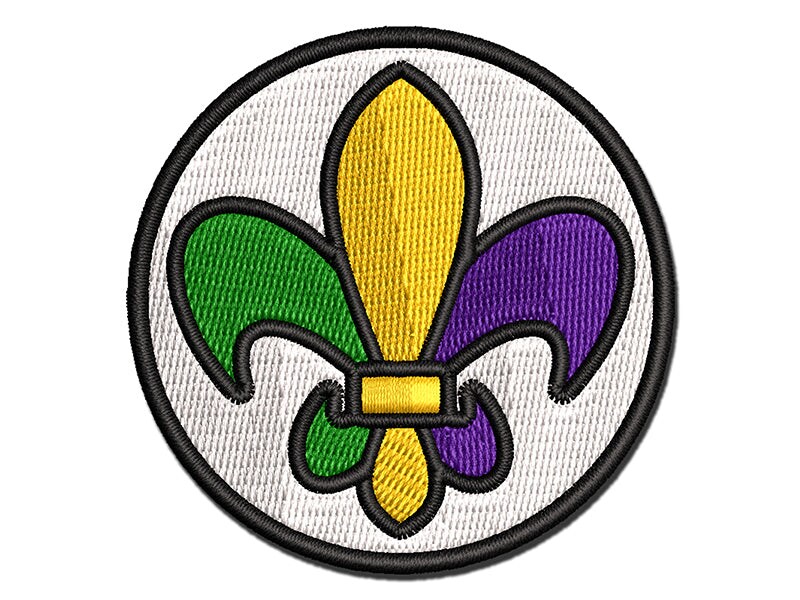 mardi gras sequin iron on patch