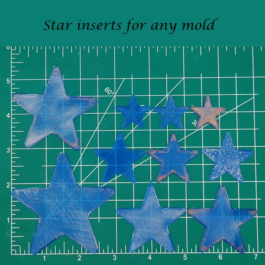 Star Inserts for any Silicone Freshie Mold