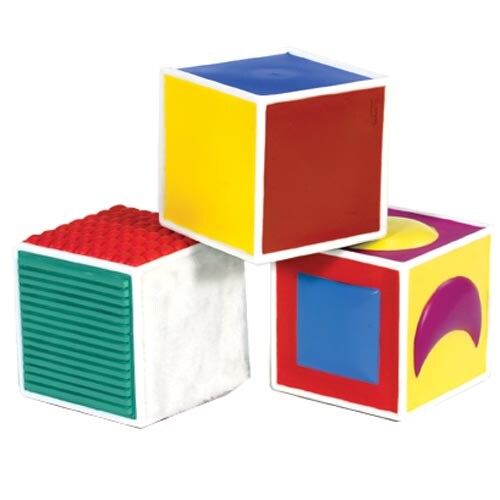 Kaplan Early Learning Company Soft Tactile Blocks - Set of 3