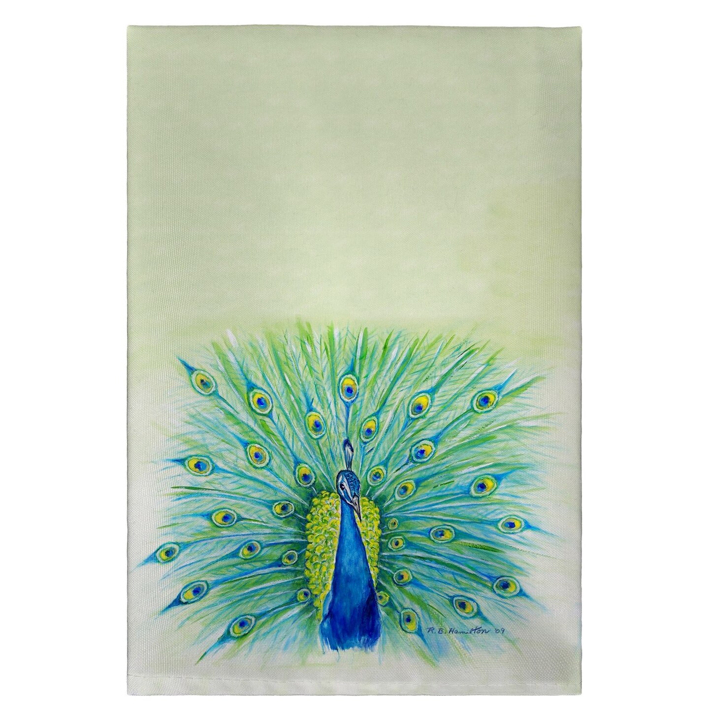 Betsy Drake Peacock Guest Towel