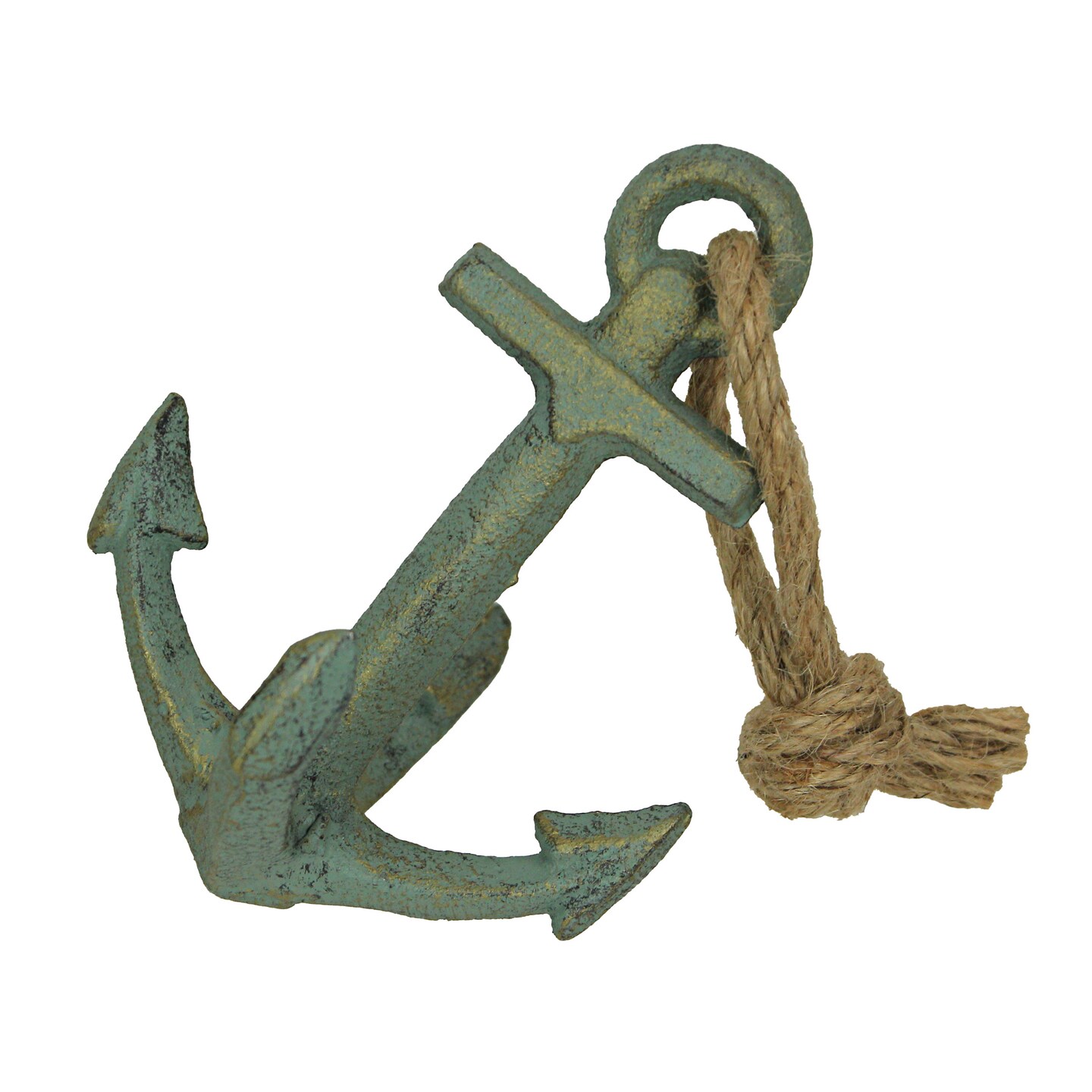 Set of 2 Cast Iron Ship Anchor Bookends Nautical Home Decor Sculptures