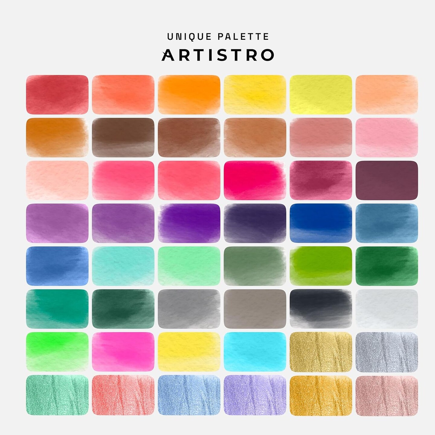 ARTISTRO High Quality Watercolor Paint 48 pcs