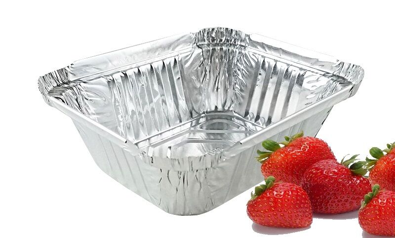50 PCS 1lb Oblong Aluminum Foil Pan