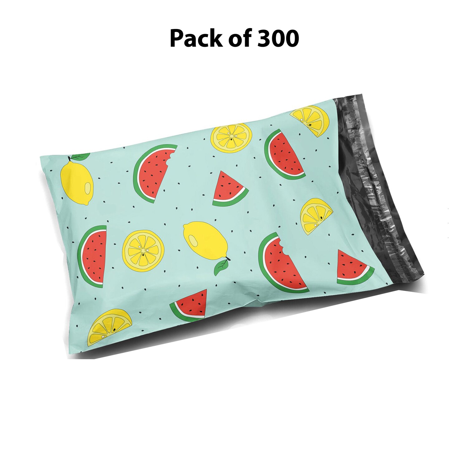 Watermelons &#x26; Lemons Mailer Poly Bag | 10 x 13 Size Glossy Watermelons &#x26; Lemons Poly Bag Mailer Envelopes 2 Mil | MINA&#xAE;