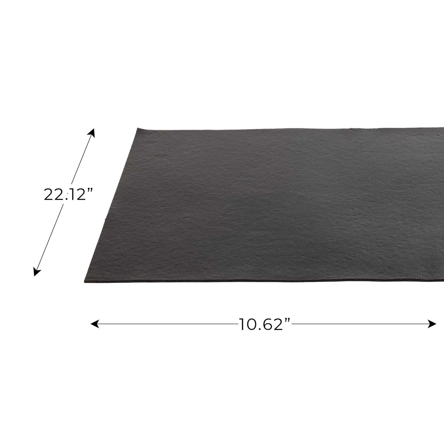 Smart Design Master Solid Grip Shelf Liner - 18 Inch x 24 Feet Total (Set of 6 Rolls) - Black