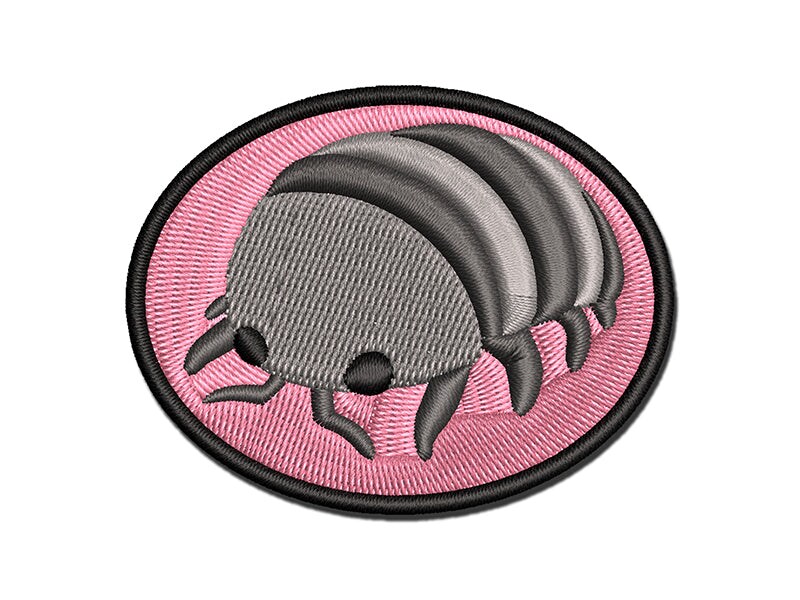 Isopod Woodlice Roly Poly Pill Potato Bug Multi Color Embroidered Iron On Or Hook And Loop Patch 9854