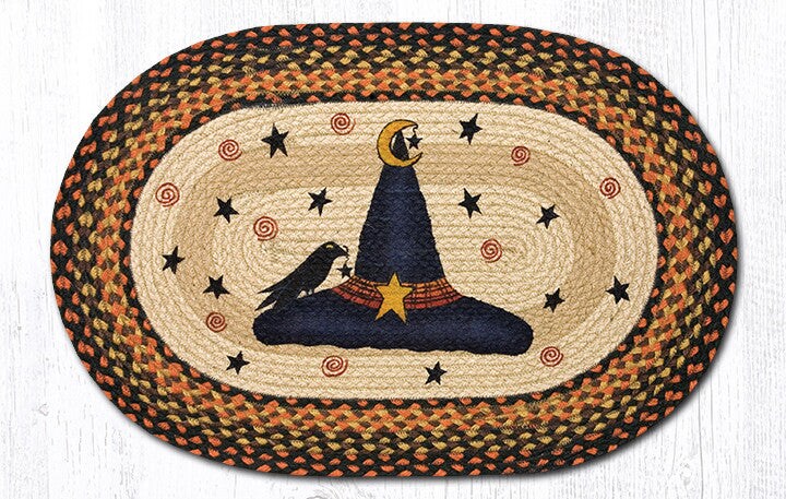 Earth Rugs OP-222 Witch Hat Oval Patch 20&#x22; x 30&#x22;