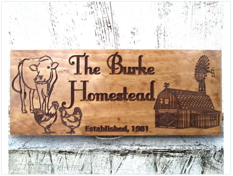 Custom Family Farm Sign | Barn and Farm Animals Wooden Sign ...