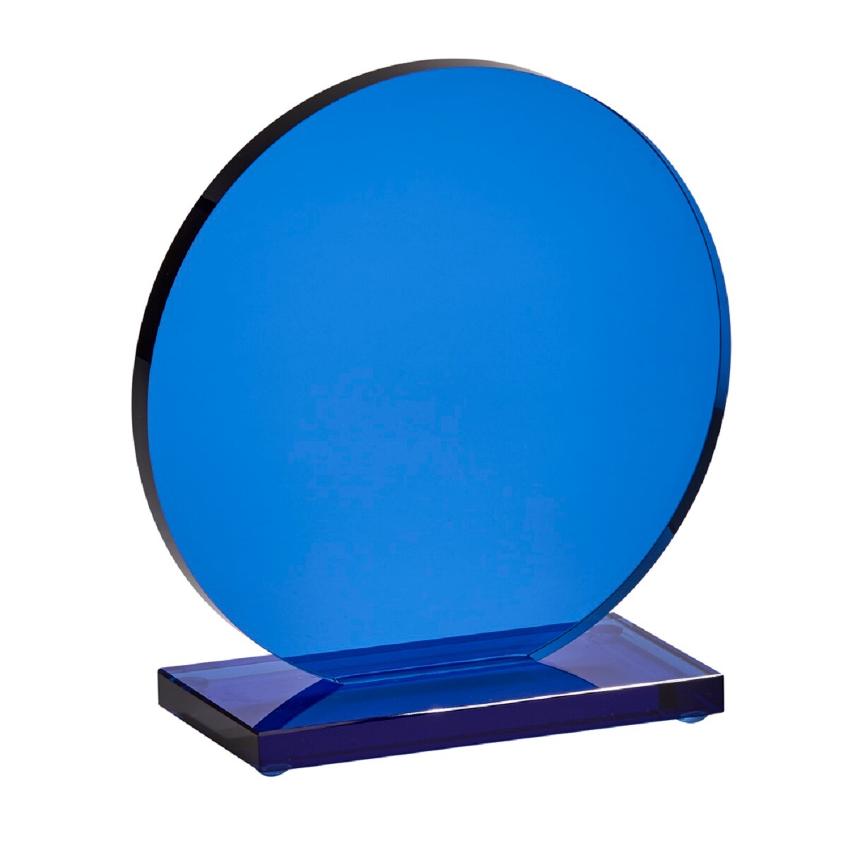 Contemporary Home Living 7.25&#x22; Cobalt Blue Elegant Large Round Smoked Trophy