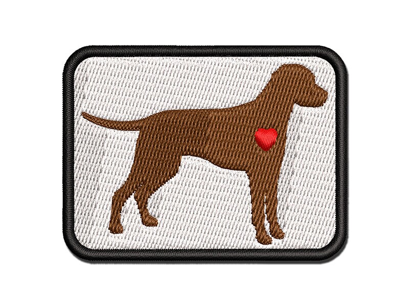 Dalmatian Dog with Heart Multi-Color Embroidered Iron-On or Hook &#x26; Loop Patch Applique