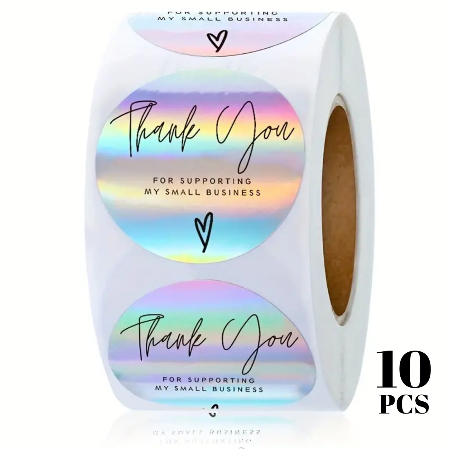 10 Thank You For Supporting My Small Business Holographic Seals Labels ...
