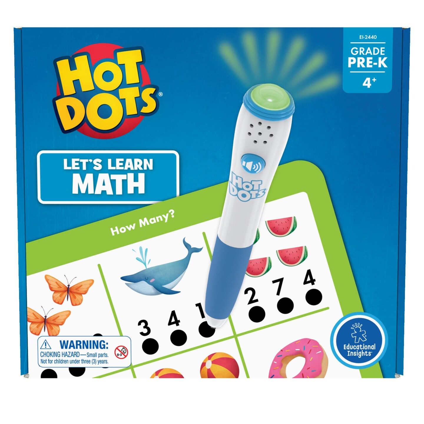 Hot Dots&#xAE; Let&#x27;s Learn Pre-K Math!
